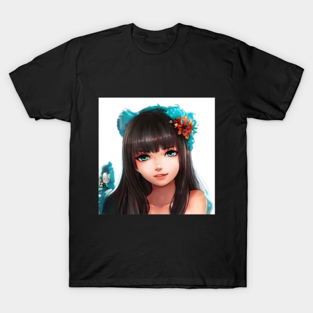 anime girl T-Shirt by animegirlnft